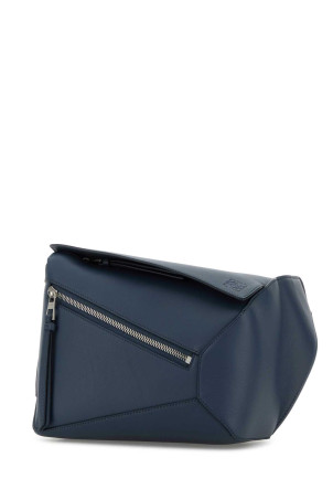 Blue leather small Puzzle belt bag LOEWE (B510SEBX02)