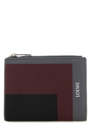 Багатоколірний гаманець LOEWE x Josef and Anni Albers з натуральної шкіри (C643W73X08)
