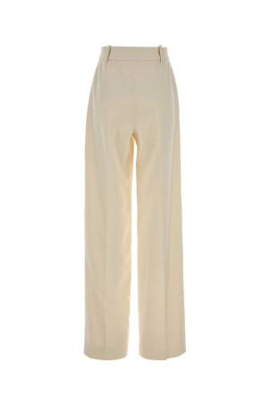 Штаны-палаццо из шерсти цвета слоновой кости ERMANNO SCERVINO (D476P705KGK) Штаны-палаццо из шерсти цвета слоновой кости ERMANNO SCERVINO (D476P705KGK)