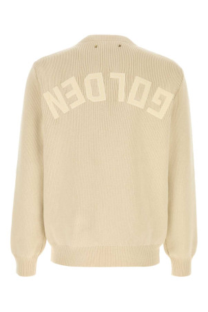 Бежевий светр із еластичної бавовняної суміші GOLDEN GOOSE DELUXE BRAND (GMP00841P001972) Бежевий светр із еластичної бавовняної суміші GOLDEN GOOSE DELUXE BRAND (GMP00841P001972)