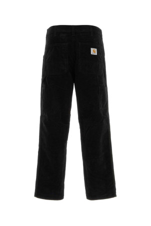 Черные вельветовые брюки с одним наколенником CARHARTT WIP (I02862732) Черные вельветовые брюки с одним наколенником CARHARTT WIP (I02862732)