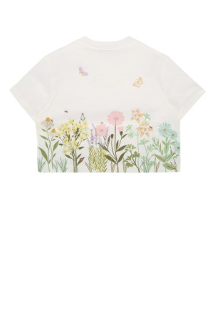 T-SHIRT JERSEY TINTO White FENDI KIDS (JFI3747AJ) T-SHIRT JERSEY TINTO White FENDI KIDS (JFI3747AJ)
