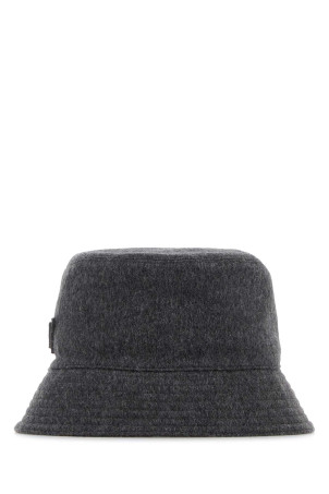 Dark grey felt bucket hat PRADA (1HC137C2O)