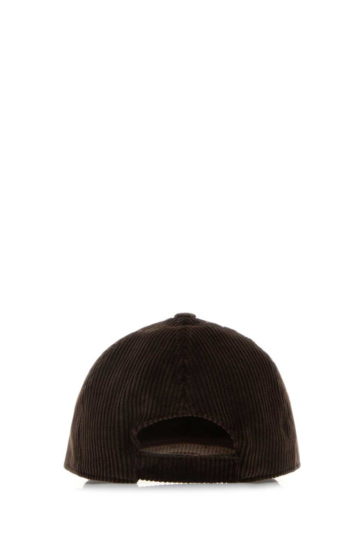 Dark brown corduroy baseball cap MIU MIU (5HC1792F81) Dark brown corduroy baseball cap MIU MIU (5HC1792F81)