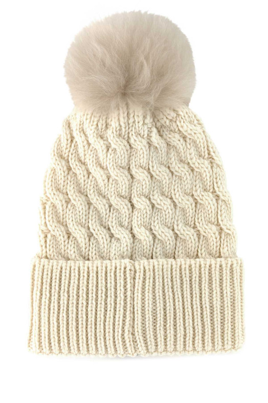 Шерстяная шапка цвета слоновой кости, многоцветная MONCLER GRENOBLE (K20983B000120402A) Шерстяная шапка цвета слоновой кости, многоцветная MONCLER GRENOBLE (K20983B000120402A)