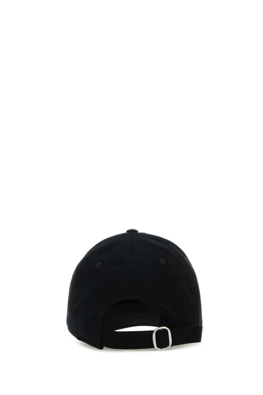 Black cotton baseball cap OFF WHITE (OMLB069C99FAB002) Black cotton baseball cap OFF WHITE (OMLB069C99FAB002)