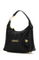 Black leather Hobo Versace Tag handbag (10183021A13171)