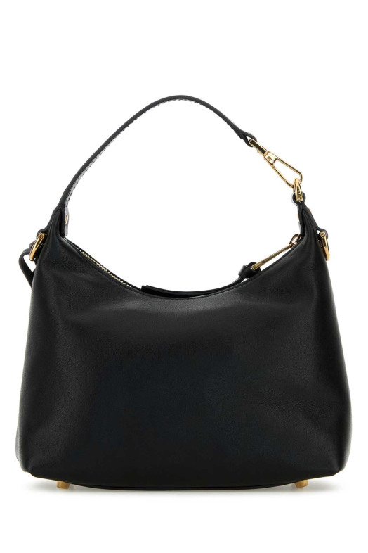 Black leather Hobo Versace Tag handbag (10183021A13171)