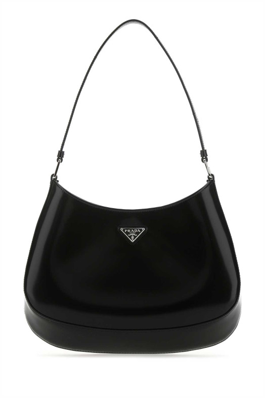 Black leather Cleo shoulder bag Black PRADA (1BC499ZO6)