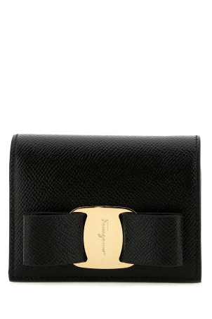 Black leather wallet Black SALVATORE FERRAGAMO (22D515725300)