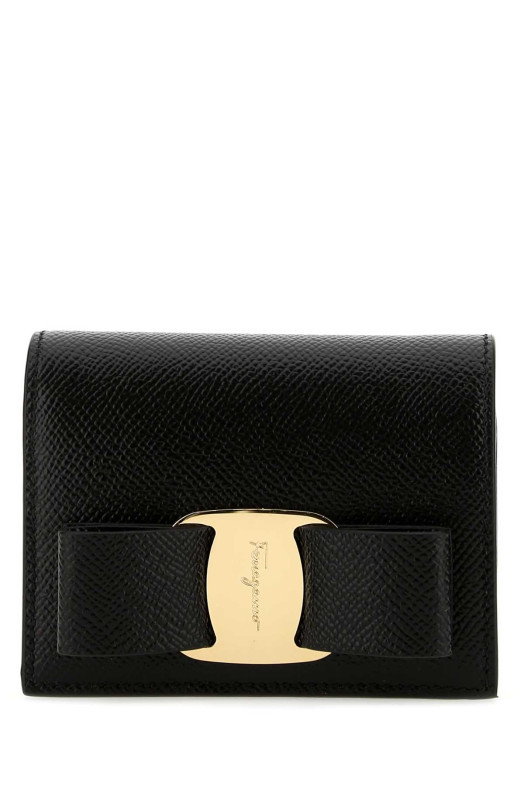 Black leather wallet Black SALVATORE FERRAGAMO (22D515725300)