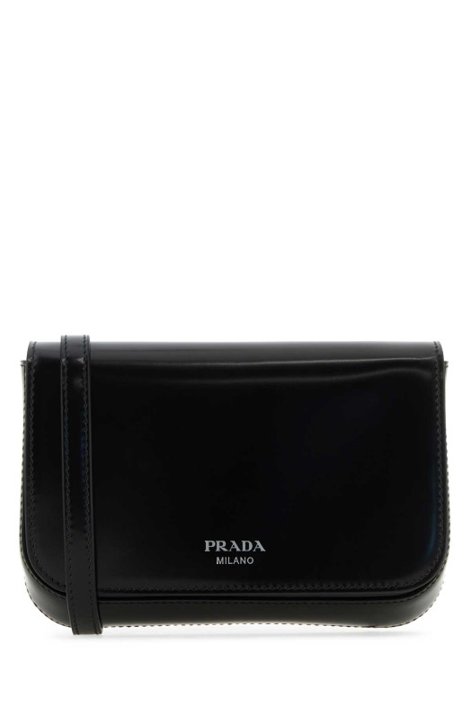 Black leather crossbody bag Black PRADA (2VD061ZO6)