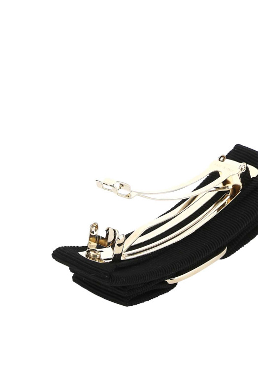Black fabric Vara hair clip SALVATORE FERRAGAMO (342019495450)