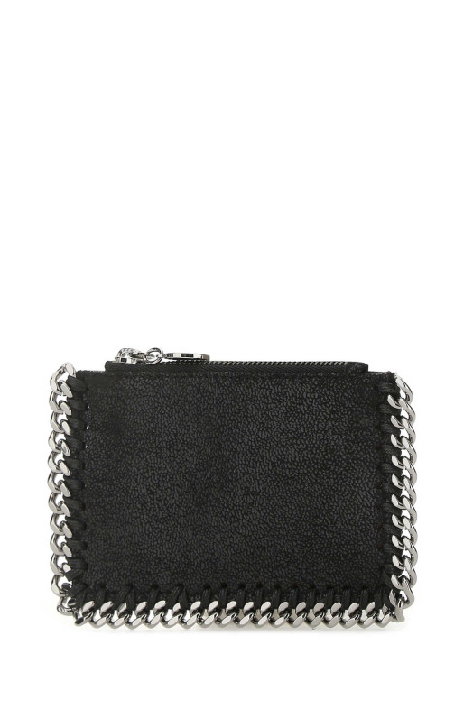 Black shaggy deer card holder Black STELLA McCARTNEY (422364W9132)