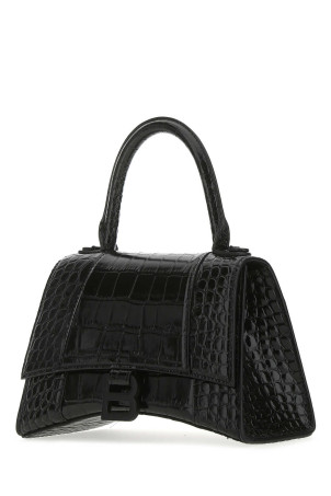 Black leather small Hourglass handbag Black BALENCIAGA (5935461LR67)
