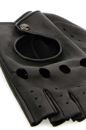 Black leather fingerless gloves VALENTINO GARAVANI (6W2GD00BUTV)