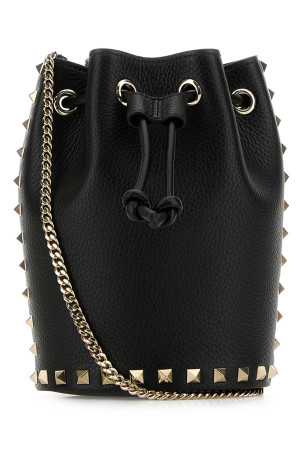 Black leather bucket bag Black VALENTINO GARAVANI (6W2P0AI4VSH)
