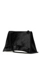 Black leather medium Crush shoulder bag Black BALENCIAGA (7856022AA6G)