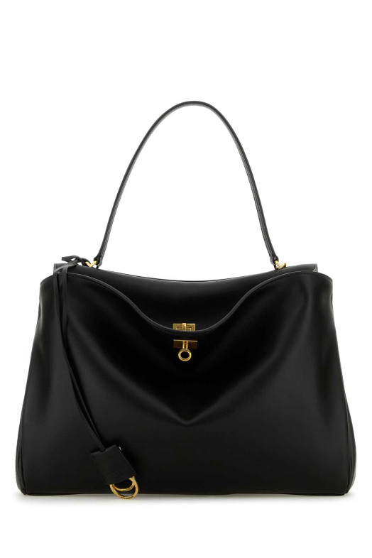 Black leather large Rodeo handbag Black BALENCIAGA (7897442AA4V)