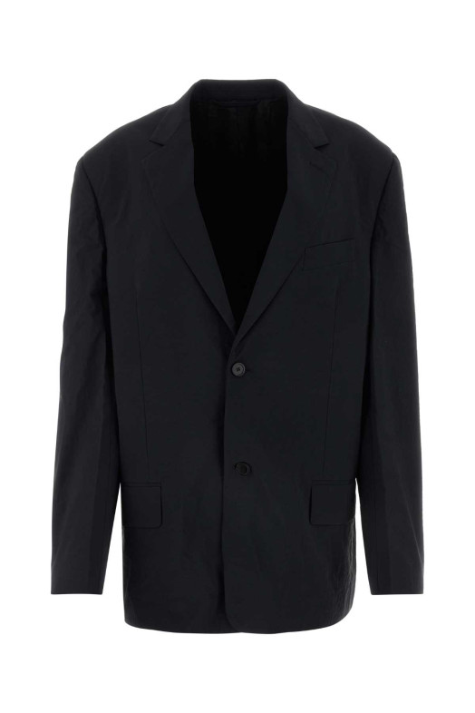 Black nylon oversize blazer Black BALENCIAGA (792845TQO10) Black nylon oversize blazer Black BALENCIAGA (792845TQO10)