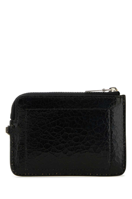 Black leather card holder ALEXANDER MCQUEEN (8050641AAUE) Black leather card holder ALEXANDER MCQUEEN (8050641AAUE)
