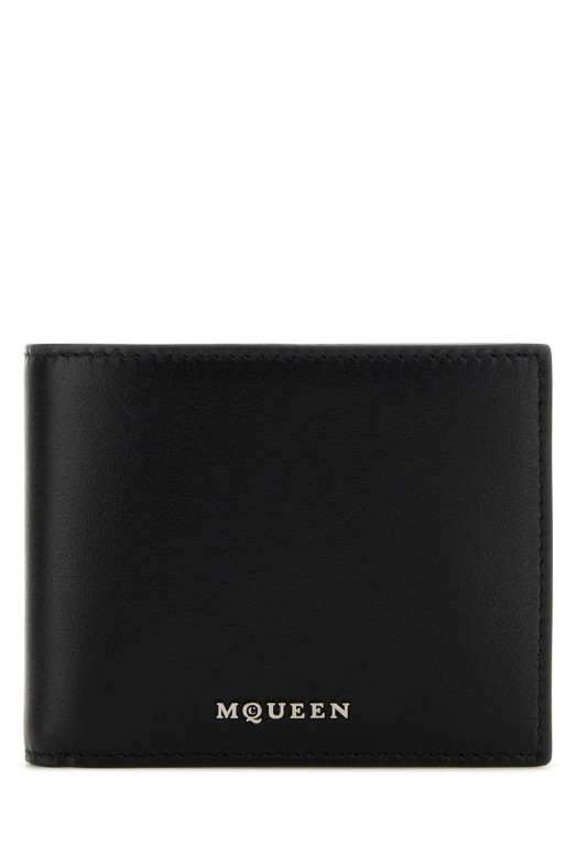 Black leather wallet Black ALEXANDER MCQUEEN (8050671AATS) Black leather wallet Black ALEXANDER MCQUEEN (8050671AATS)