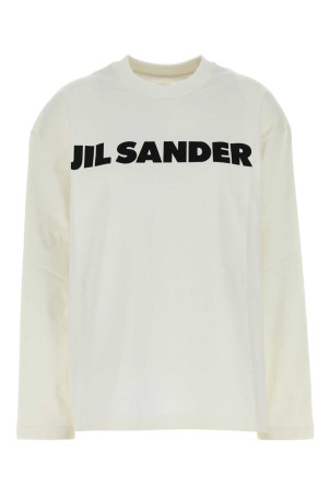 Біла бавовняна футболка оверсайз Чорна JIL SANDER (J03GC0136J45148) Біла бавовняна футболка оверсайз Чорна JIL SANDER (J03GC0136J45148)