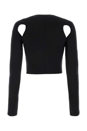 Black stretch nylon top OFF WHITE (OWAD211C99JER001)