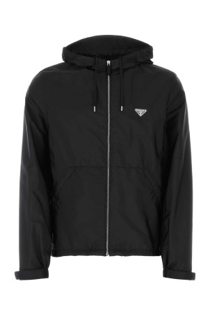Черная ветровка из нейлона Black PRADA (SGC220S2311WQ9)