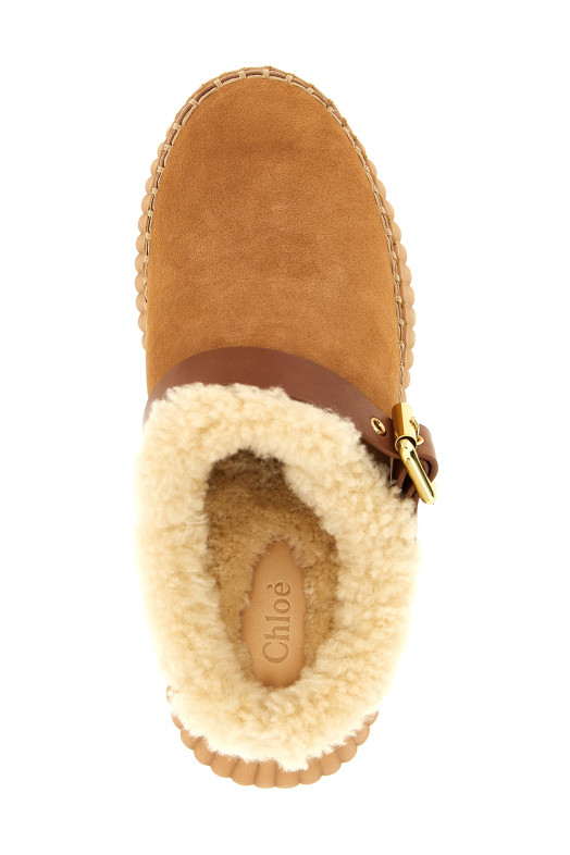 «Нама» саботы коричневые CH25W13CTX207