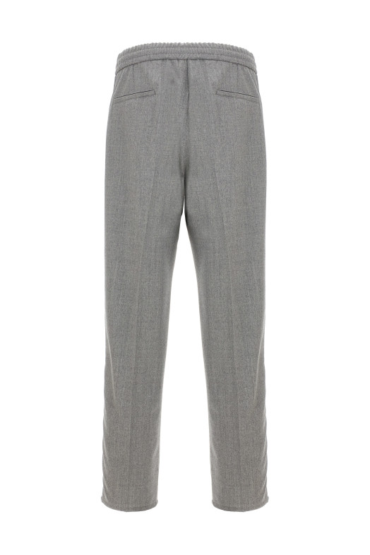 Брюки с передними складками Серые BRUNELLO CUCINELLI ME226E1710C272