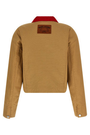 A.P.C. x Marc Jacobs капсульная куртка Бежевая COHKMF32020CAB A.P.C. x Marc Jacobs капсульная куртка Бежевая COHKMF32020CAB