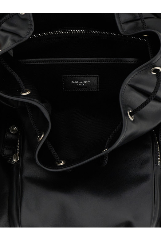 Leather backpack Black