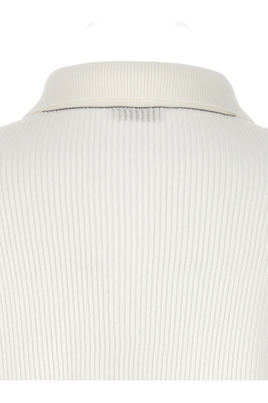 English rib polo shirt White English rib polo shirt White