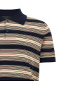 Смугаста бавовняна сорочка-поло, різнокольорова PRADA UMF064SOOO17O6F0008