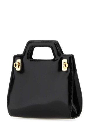 Black leather mini Wanda handbag Black SALVATORE FERRAGAMO (213485760348)