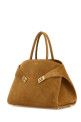 Camel suede large Hug handbag Beige SALVATORE FERRAGAMO (219915779242) Camel suede large Hug handbag Beige SALVATORE FERRAGAMO (219915779242)