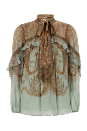 Printed crepe Memento blouse ZIMMERMANN (5181TF252)