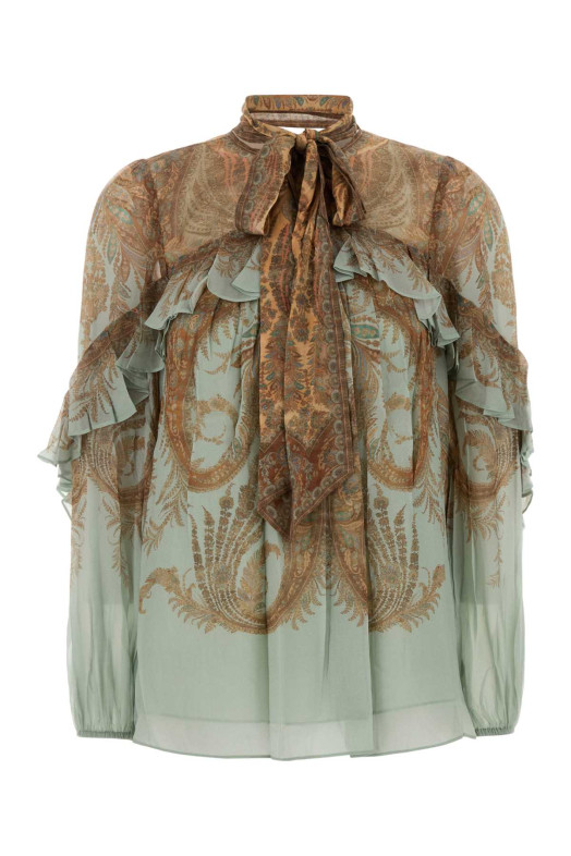 Printed crepe Memento blouse ZIMMERMANN (5181TF252)