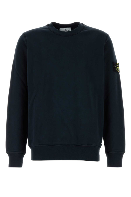 Midnight blue cotton sweatshirt Black STONE ISLAND (610006051) Midnight blue cotton sweatshirt Black STONE ISLAND (610006051)
