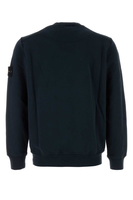 Midnight blue cotton sweatshirt Black STONE ISLAND (610006051) Midnight blue cotton sweatshirt Black STONE ISLAND (610006051)