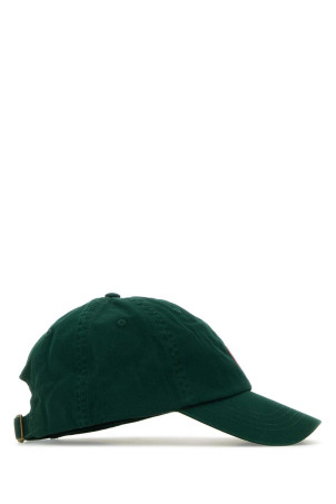 Темно-зеленая хлопковая бейсболка Black POLO RALPH LAUREN (710667709)