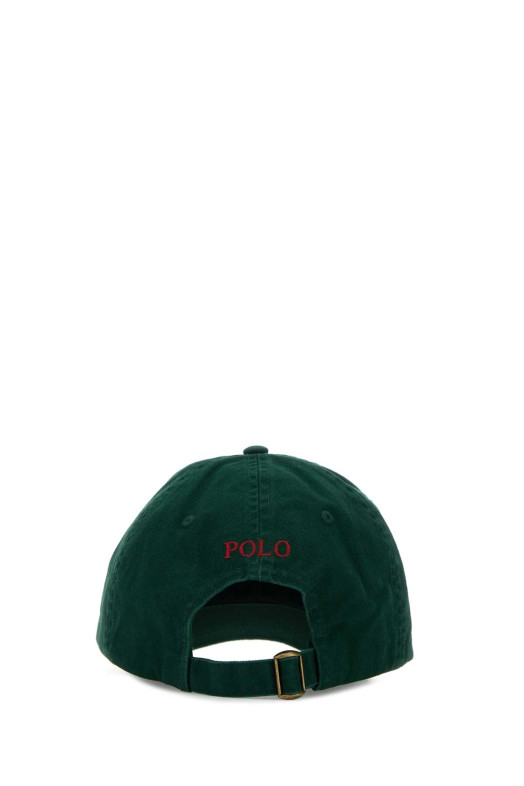Темно-зеленая хлопковая бейсболка Black POLO RALPH LAUREN (710667709)