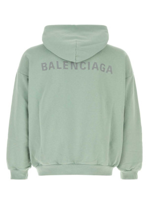 Бавовняна кофта м'ятно-зеленого кольору BALENCIAGA (767877TSVG6) Бавовняна кофта м'ятно-зеленого кольору BALENCIAGA (767877TSVG6)
