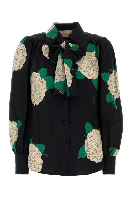 Printed silk shirt VALENTINO GARAVANI (7B3AB7N49FL)