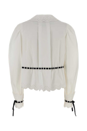 White poplin shirt VALENTINO GARAVANI (7B3AB7N55A6)