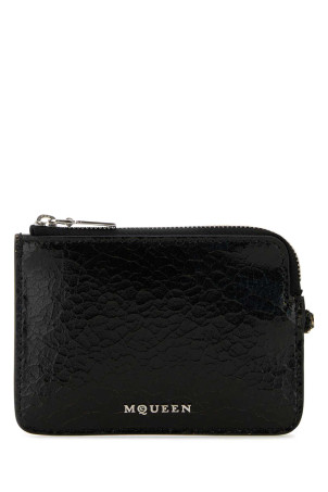Black leather card holder ALEXANDER MCQUEEN (8050641AAUE)