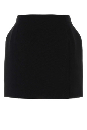 Black wool mini skirt Black BALENCIAGA (814084TPT24)
