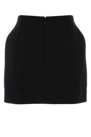 Black wool mini skirt Black BALENCIAGA (814084TPT24)