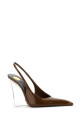 Brown leather Miller wedges SAINT LAURENT (825104AADAA) Brown leather Miller wedges SAINT LAURENT (825104AADAA)